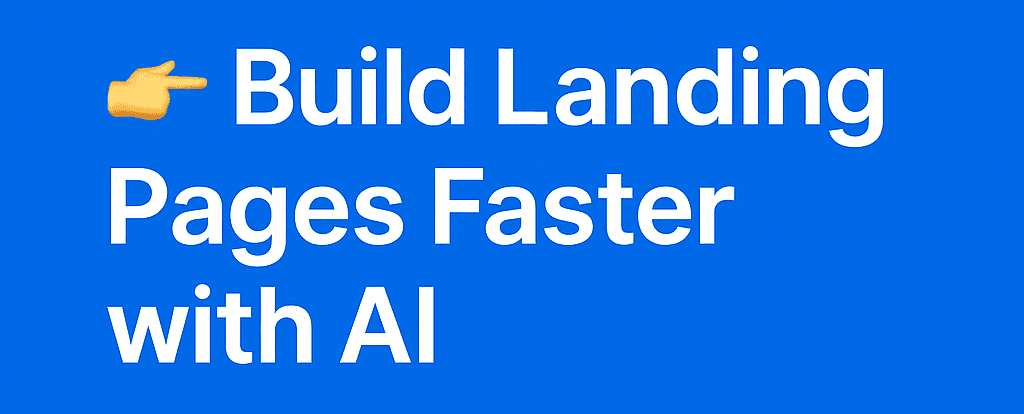 Create Your Landing Page in Minutes with React, Next.js, and AWS